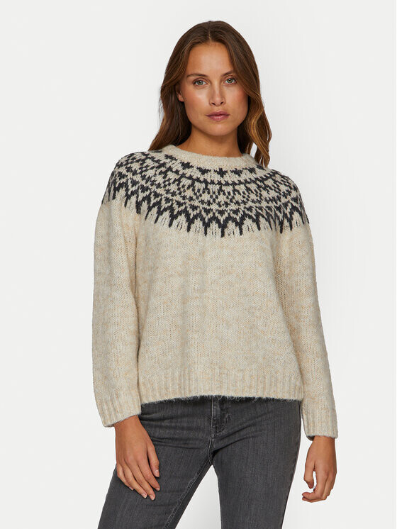 Свитер обычного кроя Vila, бежевый 
Свитер обычного кроя Vila, бежевый