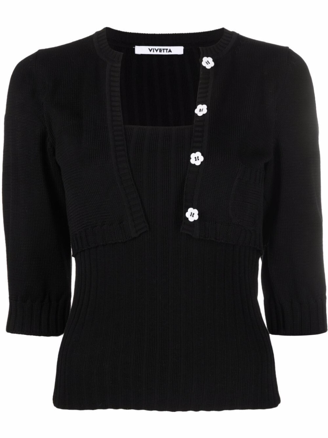 Vivetta многослойный джемпер, черный
Vivetta многослойный джемпер, черный