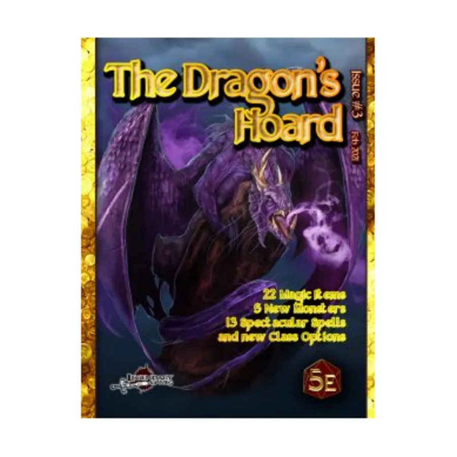 Dragon's Hoard - Issue #3, Dungeons & Dragons (5th Edition) - Dragon's Hoard (Legendary Games), мягкая обложка
Dragon's Hoard - Issue #3, Dungeons & Dragons (5th Edition) - Dragon's Hoard (Legendary Games), мягкая обложка