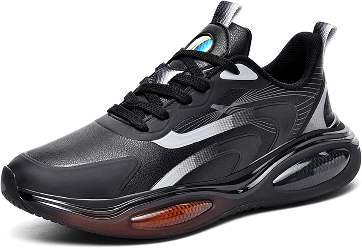 Мужские удобные противоскользящие прогулочные туфли, легкие дышащие баскетбольные кроссовки, амортизирующая спортивная обувь для бега и повседневного ношения на улице Generic, черный
Мужские удобные противоскользящие прогулочные туфли, легкие дышащие баскетбольные кроссовки, амортизирующая спортивная обувь для бега и повседневного ношения на улице Generic, черный