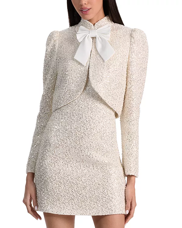 Укороченная куртка Ilaria с декором Alice And Olivia, белый
Укороченная куртка Ilaria с декором Alice And Olivia, белый