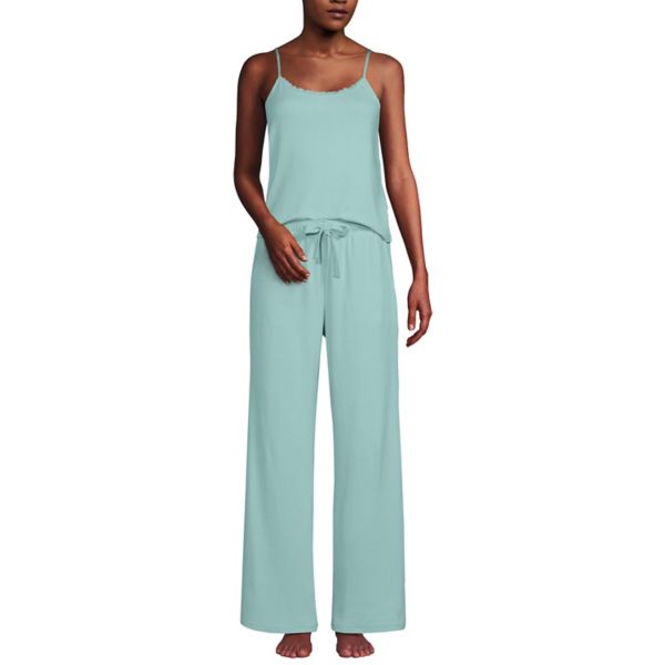 Мини-комплект пижамы: топ-ками и брюки с широкими штанинами Lands' End, цвет misty aqua
Мини-комплект пижамы: топ-ками и брюки с широкими штанинами Lands' End, цвет misty aqua