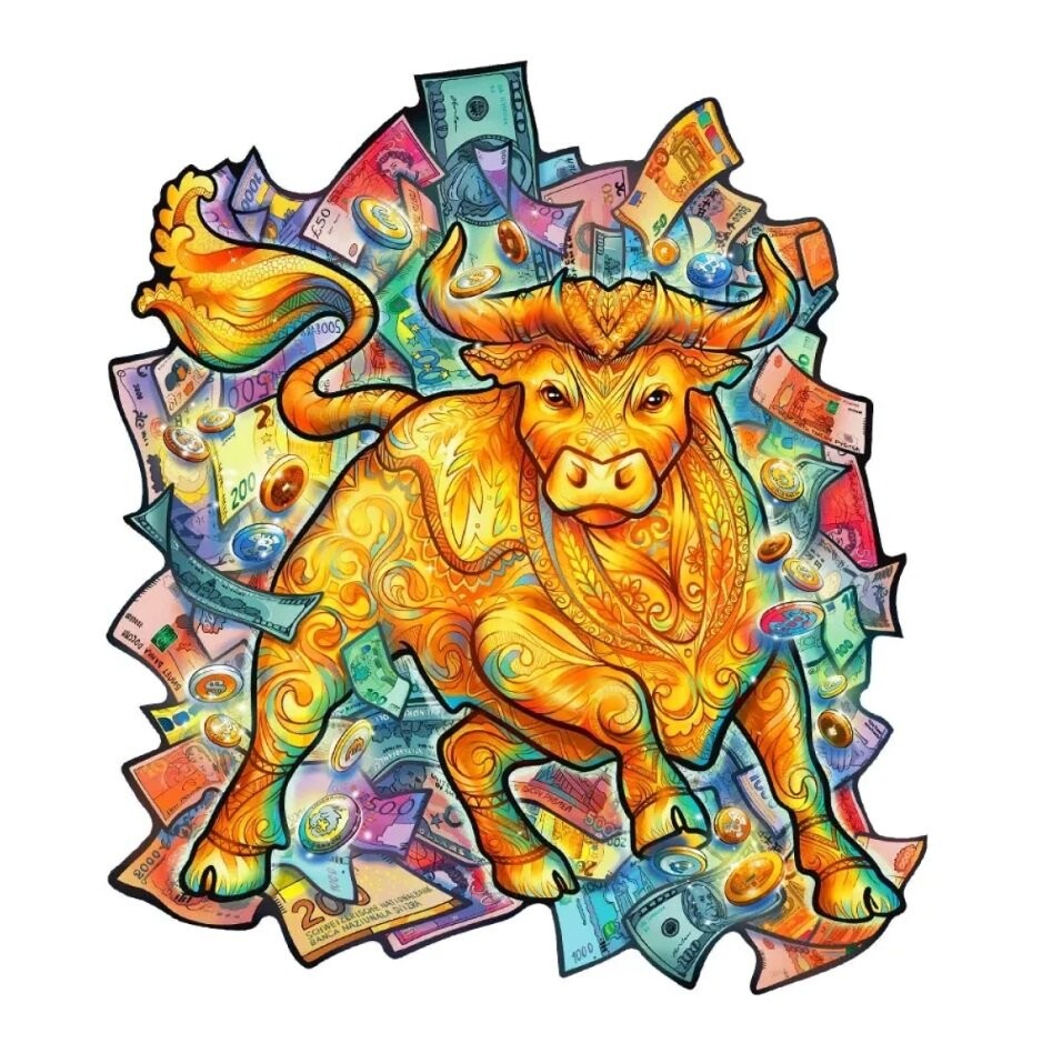 Деревянный пазл Богатый бык 100 деталей Унидрагон UNIDRAGON 
Деревянный пазл Богатый бык 100 деталей Унидрагон UNIDRAGON