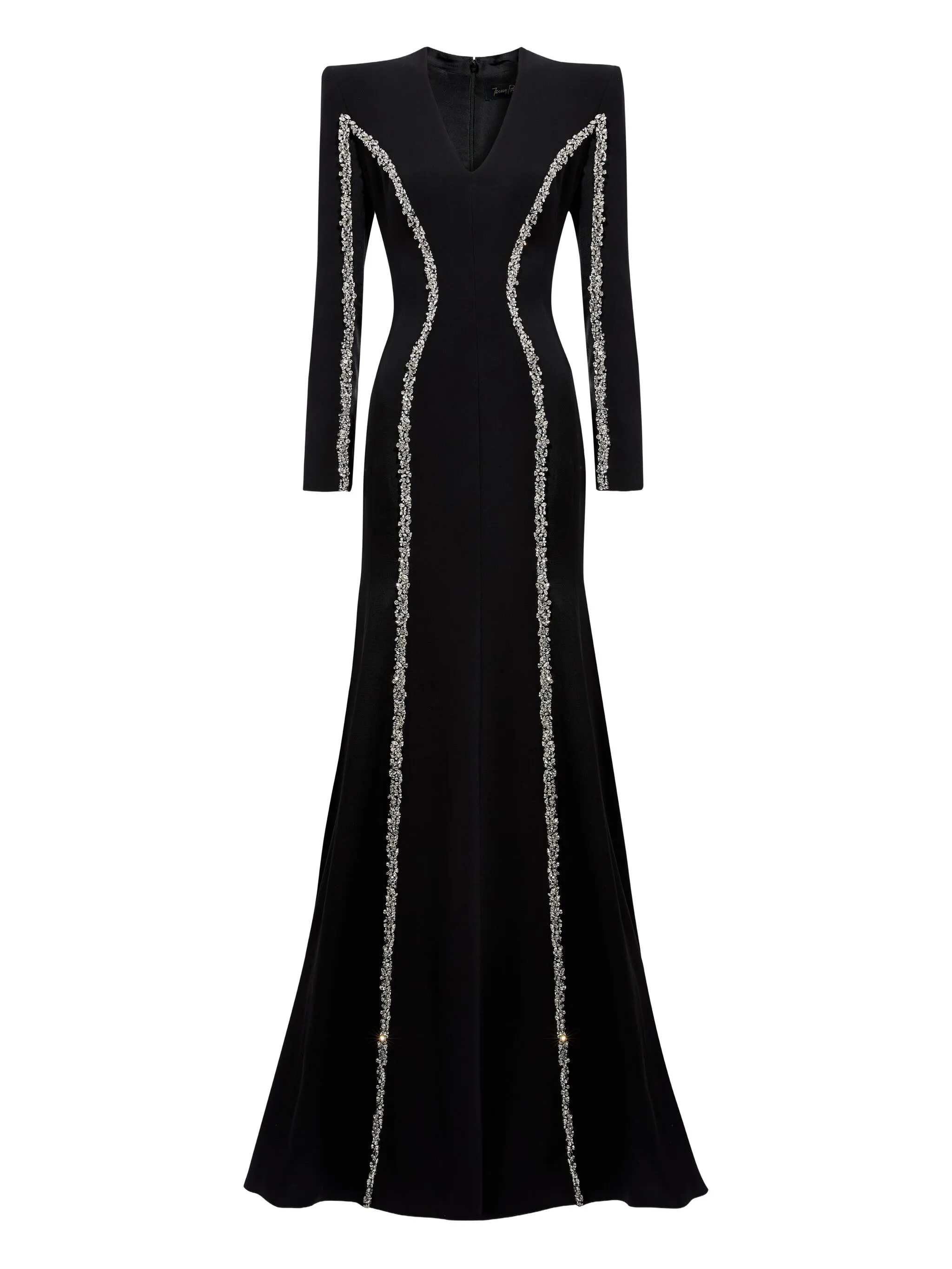 Декорированное платье макси с длинными рукавами Jenny Packham, черный
Декорированное платье макси с длинными рукавами Jenny Packham, черный