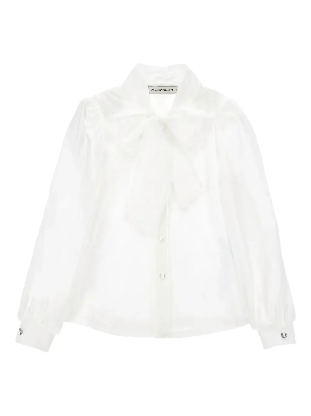 Блузка с объемными рукавами Monnalisa, белый
Блузка с объемными рукавами Monnalisa, белый