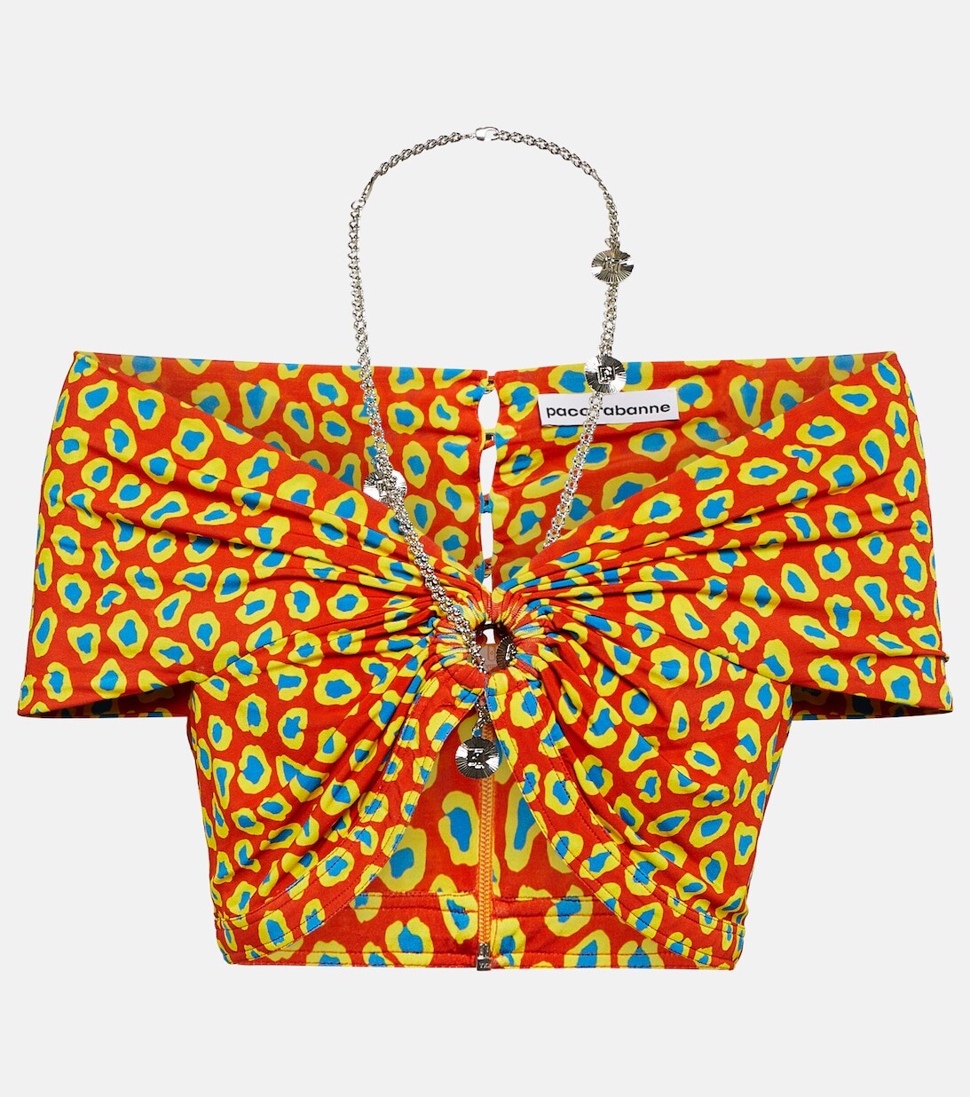 Укороченный топ без бретелей с принтом PACO RABANNE, красный
Укороченный топ без бретелей с принтом PACO RABANNE, красный