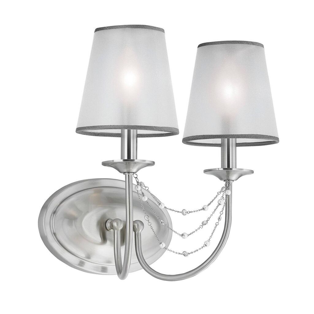 Настенный светильник Aveline, матовая сталь, 2 лампочки, с абажуром Elstead Lighting
Настенный светильник Aveline, матовая сталь, 2 лампочки, с абажуром Elstead Lighting