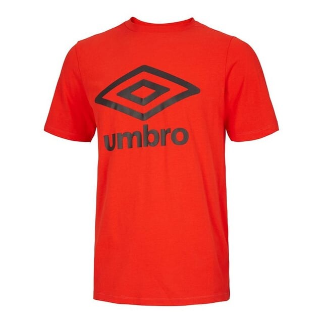 Мужская красная футболка с большим логотипом Umbro, красный 
Мужская красная футболка с большим логотипом Umbro, красный