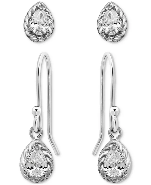 Серьги-Гвоздики грушевидной формы с кубическим цирконием из 18-каратного желтого золота на основе стерлингового серебра, эксклюзивно в Macy's Giani Bernini, silver
Серьги-Гвоздики грушевидной формы с кубическим цирконием из 18-каратного желтого золота на основе стерлингового серебра, эксклюзивно в Macy's Giani Bernini, silver