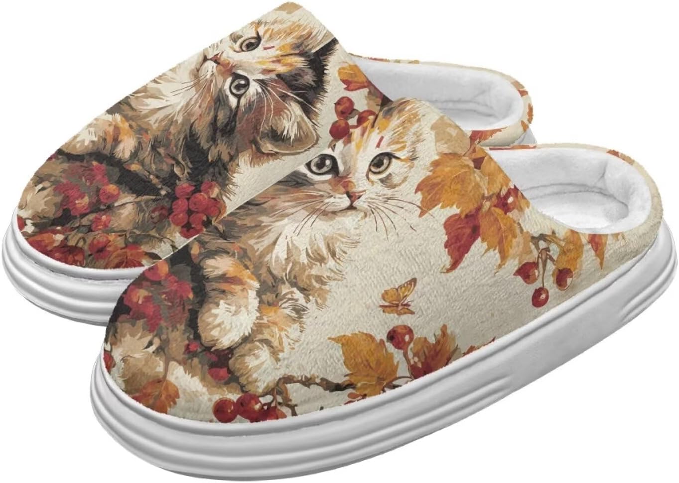 Тапочки Chririnla на День Благодарения для женщин и мужчин, мягкие, уютные, комфортные, плюшевые, легкие, без шнурков, для дома и улицы, с противоскользящей подошвой из EVA, Cute Kitten
Тапочки Chririnla на День Благодарения для женщин и мужчин, мягкие, уютные, комфортные, плюшевые, легкие, без шнурков, для дома и улицы, с противоскользящей подошвой из EVA, Cute Kitten
