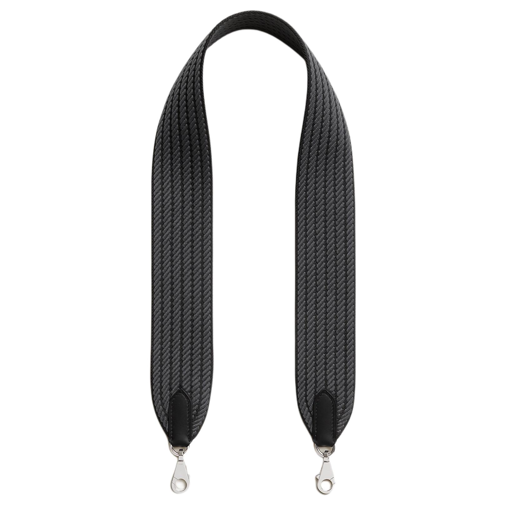 HERMES Шнур Холст с быстрым ремнем из телячьей кожи унисекс черный и черный туман
HERMES Шнур Холст с быстрым ремнем из телячьей кожи унисекс черный и черный туман