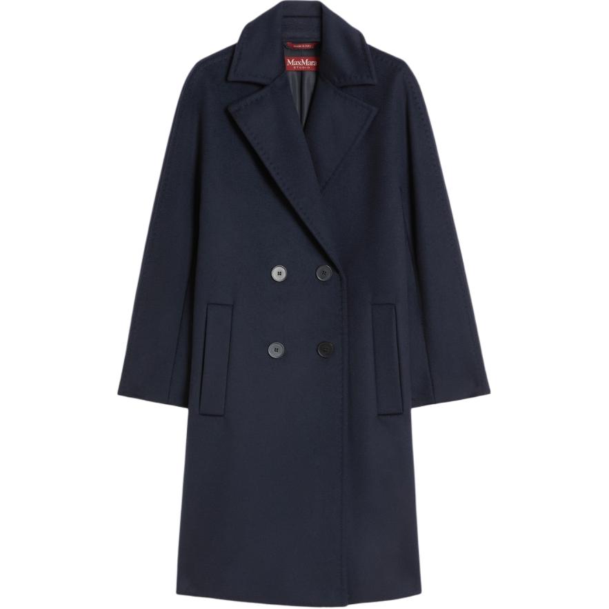 Пальто двубортное шерстяное MaxMara Studio, синий
Пальто двубортное шерстяное MaxMara Studio, синий