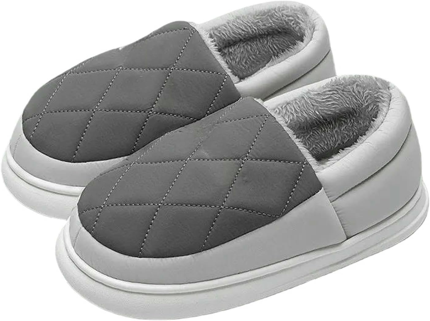 Домашние тапочки для мужчин и женщин, зимние теплые, повседневные с нескользящей подошвой, толстые, для дома Uebherv, серый
Домашние тапочки для мужчин и женщин, зимние теплые, повседневные с нескользящей подошвой, толстые, для дома Uebherv, серый