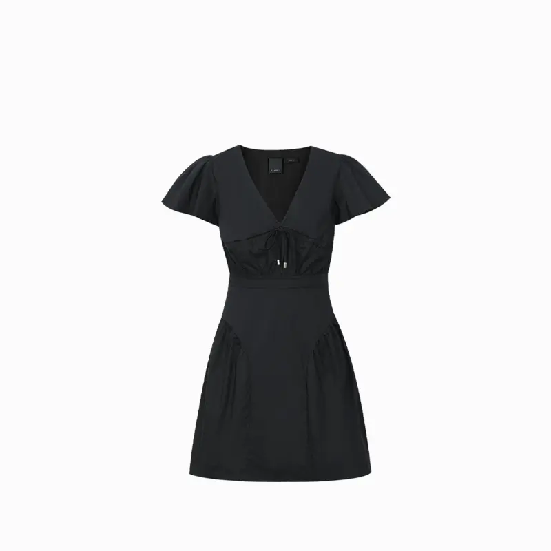 Женское белое платье с короткими рукавами PINKO, черный
Женское белое платье с короткими рукавами PINKO, черный