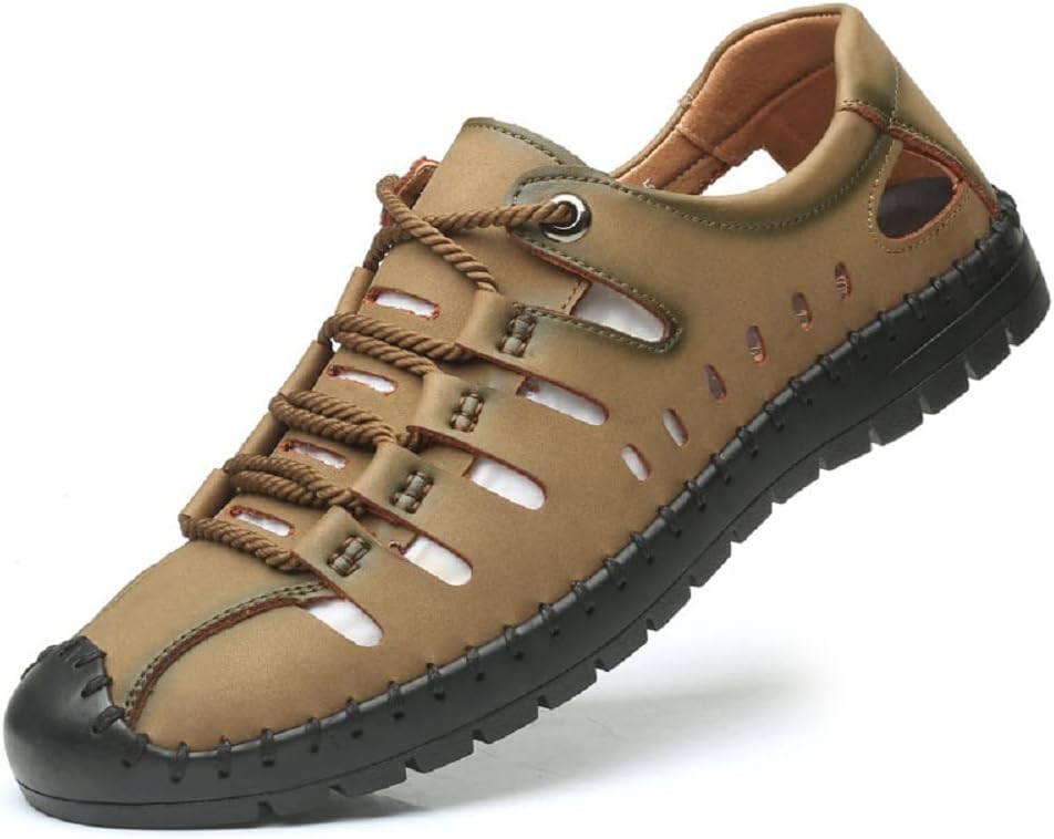 Мужские летние сандалии SAFECAMS с закрытым носком, шнуровкой, для активного отдыха и рыбалки, кожаные, дышащие, противоскользящие, пляжные мокасины, хаки
Мужские летние сандалии SAFECAMS с закрытым носком, шнуровкой, для активного отдыха и рыбалки, кожаные, дышащие, противоскользящие, пляжные мокасины, хаки