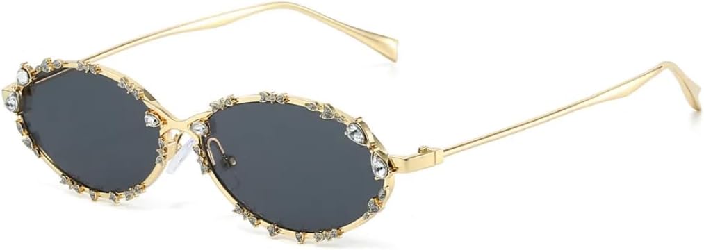 Ретро овальные панк-солнцезащитные очки с бриллиантами для женщин, модные серебристые очки с защитой от УФ-излучения для мужчин. Модные солнцезащитные очки UUPTTPL, Gold Black
Ретро овальные панк-солнцезащитные очки с бриллиантами для женщин, модные серебристые очки с защитой от УФ-излучения для мужчин. Модные солнцезащитные очки UUPTTPL, Gold Black