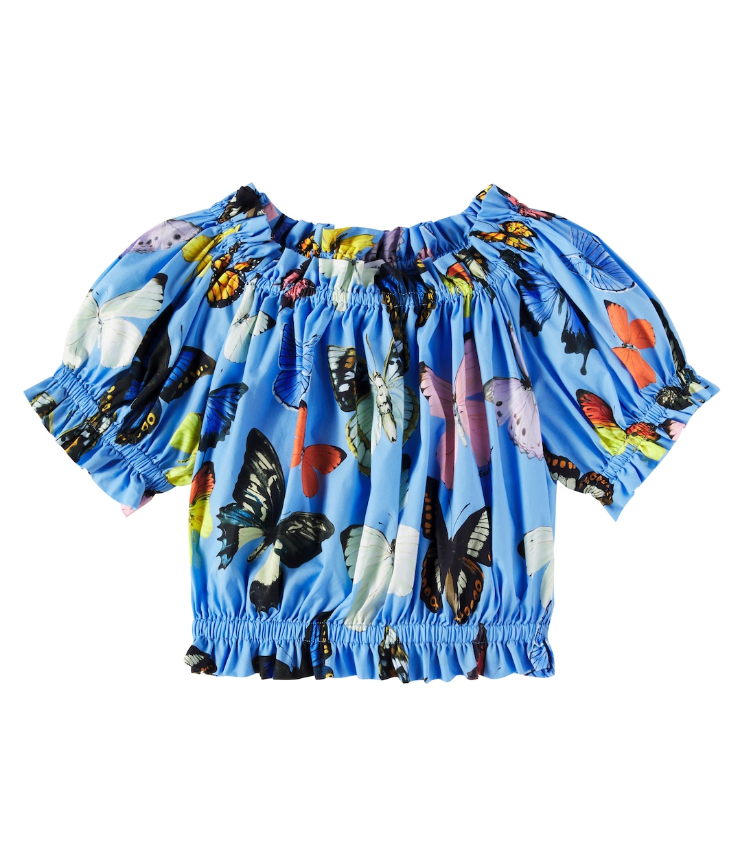 Топ из принтованного хлопкового поплина Dolce&Gabbana Kids, Farfalle Fdo Azzurro
Топ из принтованного хлопкового поплина Dolce&Gabbana Kids, Farfalle Fdo Azzurro