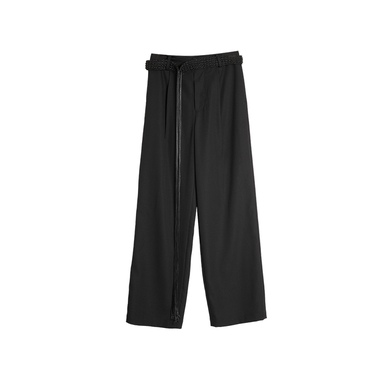 ELLE XU ZHI Casual Pants Women's Black Moderate Straight Fit Pants
ELLE XU ZHI Casual Pants Women's Black Moderate Straight Fit Pants