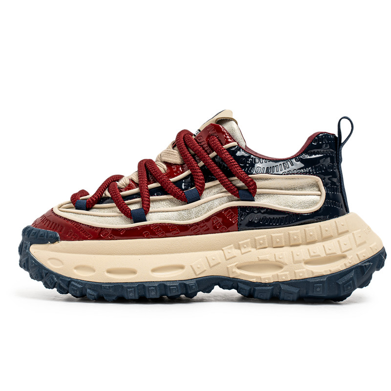 Амортизирующие, увеличивающие высоту, устойчивые к истиранию, нескользящие, низкие, массивные мужские кроссовки JKEM, Red Blue 
Амортизирующие, увеличивающие высоту, устойчивые к истиранию, нескользящие, низкие, массивные мужские кроссовки JKEM, Red Blue