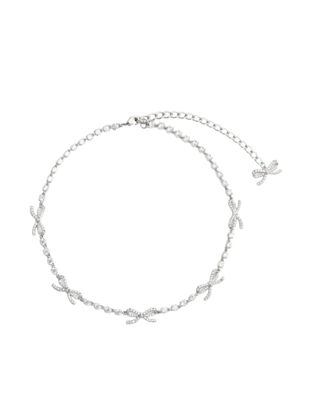 Ожерелье с бантом Self-Portrait, серебристый
Ожерелье с бантом Self-Portrait, серебристый