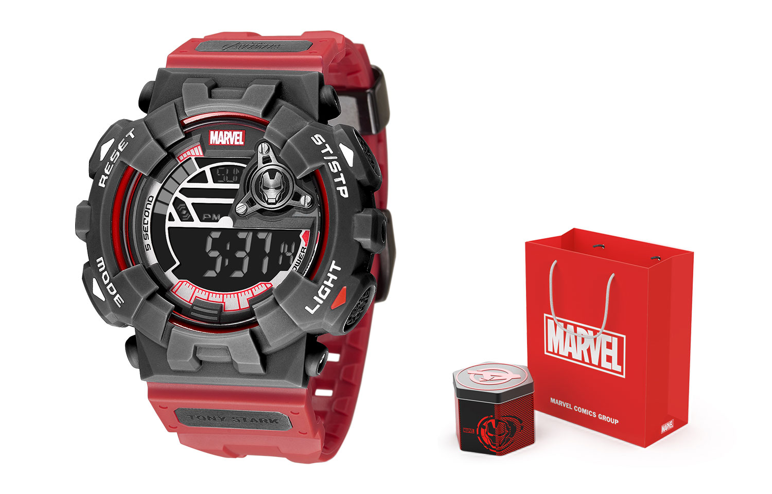 MARVEL Часы Energy Collection Electronic Movement Rubber Strap Watch Men's Watch Black Dial M-5017BLL
MARVEL Часы Energy Collection Electronic Movement Rubber Strap Watch Men's Watch Black Dial M-5017BLL
