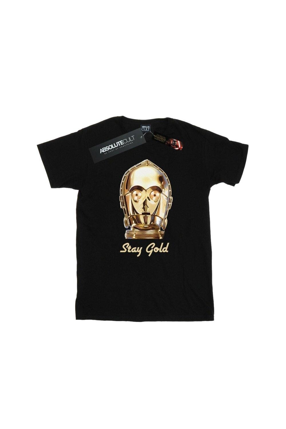 Футболка Stay Gold C-3PO «Восхождение Скайуокера» Star Wars, черный
Футболка Stay Gold C-3PO «Восхождение Скайуокера» Star Wars, черный