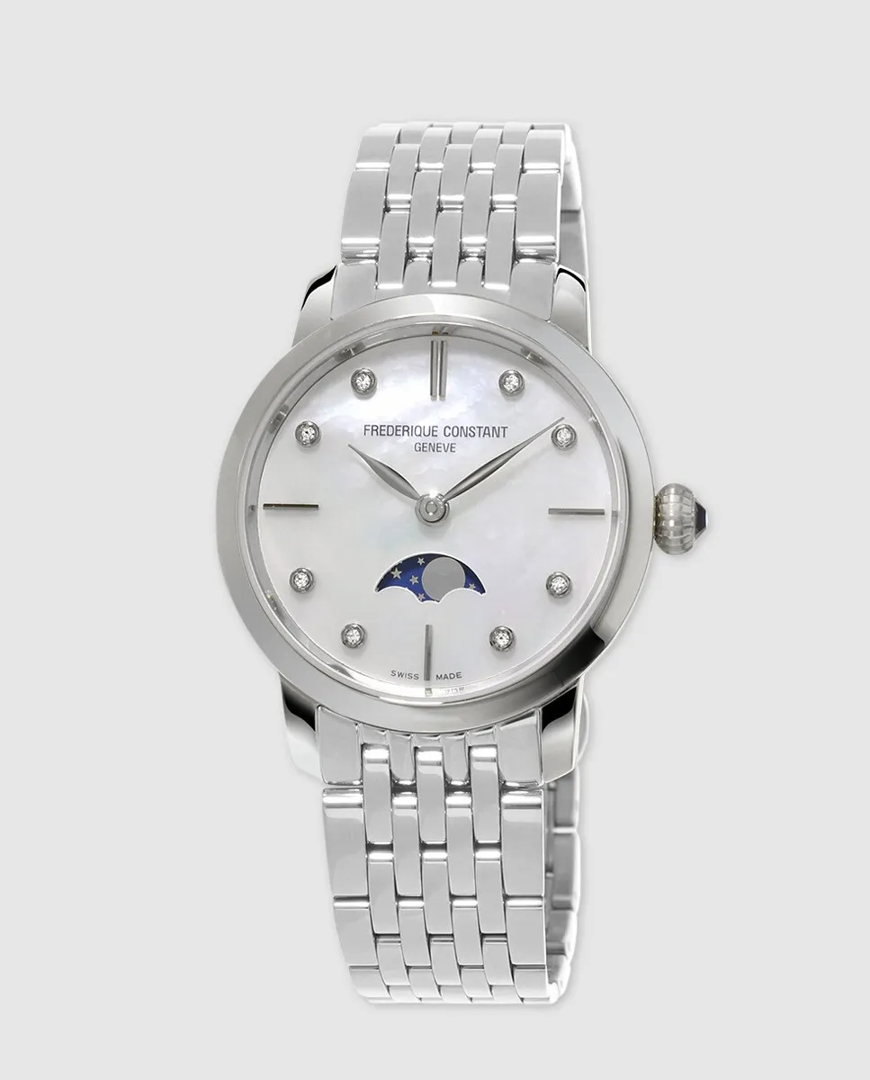 Стальные женские часы Frederique Constant Slimline FC-206MPWD1S6B, серебрянный
Стальные женские часы Frederique Constant Slimline FC-206MPWD1S6B, серебрянный