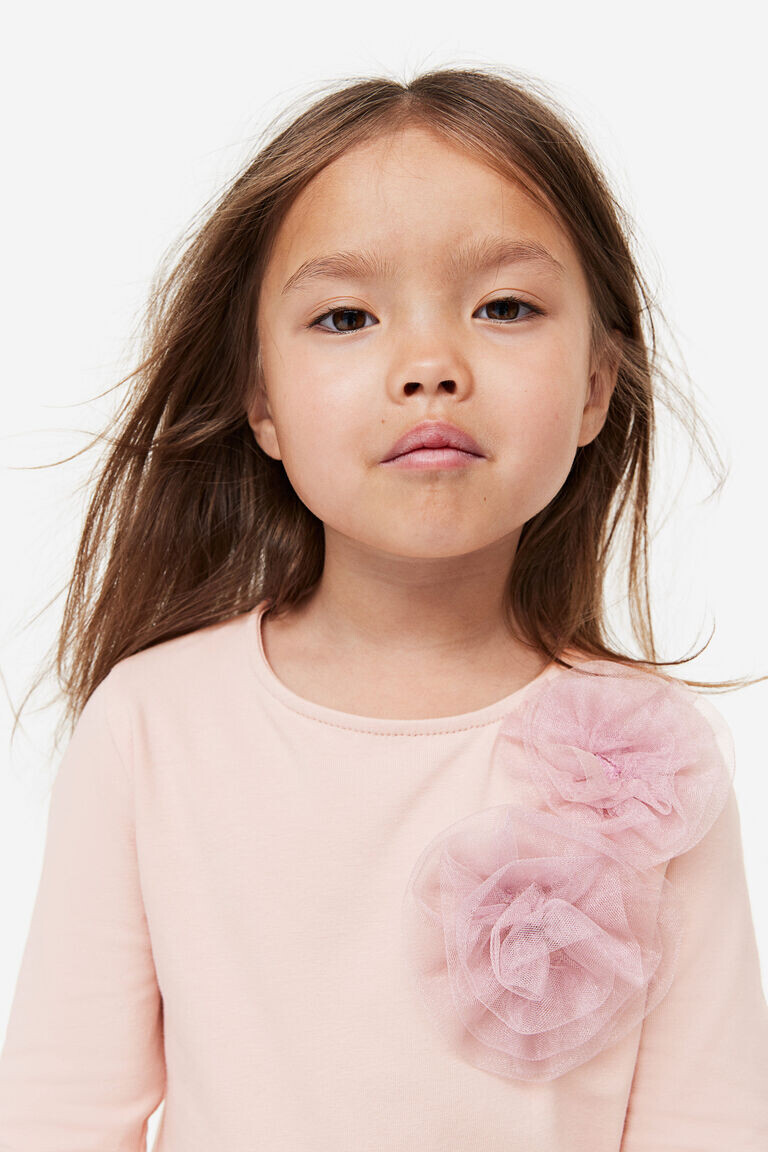 Топ из джерси с аппликациями H&M, розовый
Топ из джерси с аппликациями H&M, розовый