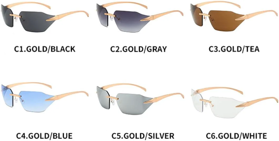 Дизайнерские солнцезащитные очки без оправы для женщин и мужчин, модные солнцезащитные очки, винтажные очки в стиле панк, роскошные очки для вождения SZVVBKK, Blue
Дизайнерские солнцезащитные очки без оправы для женщин и мужчин, модные солнцезащитные очки, винтажные очки в стиле панк, роскошные очки для вождения SZVVBKK, Blue