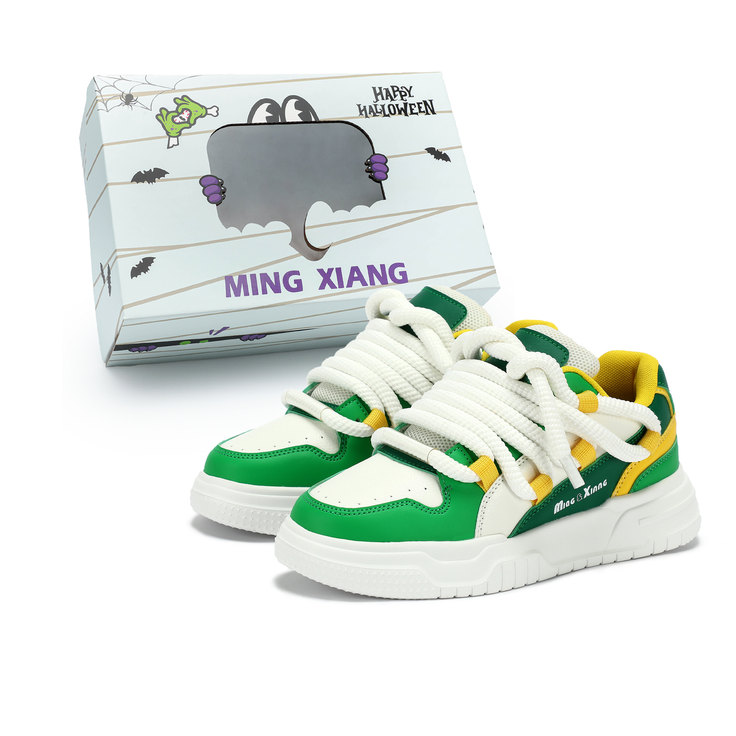 Singing Нескользящие легкие низкие скейтерские кроссовки унисекс бело-зеленые (в коробке), цвет White Green (Box Included)
Singing Нескользящие легкие низкие скейтерские кроссовки унисекс бело-зеленые (в коробке), цвет White Green (Box Included)