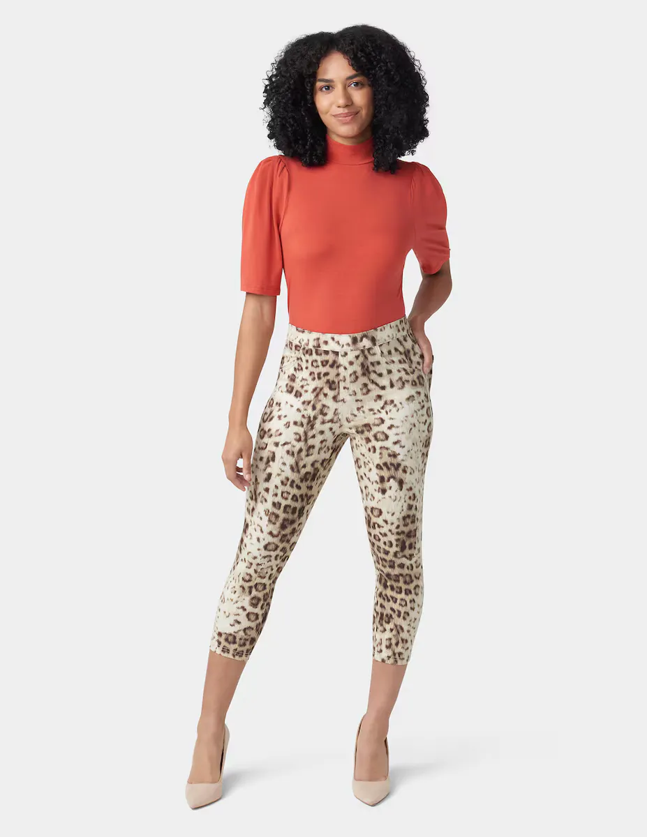 Женские капри с высокой талией и леопардовым принтом Hue, бежевый
Женские капри с высокой талией и леопардовым принтом Hue, бежевый