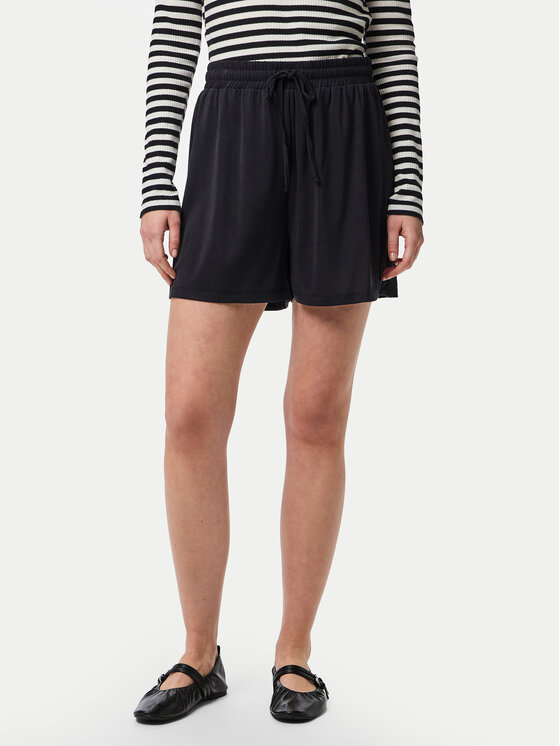 Шорты из ткани обычного кроя Anora 17148783 Pieces, черный 
Шорты из ткани обычного кроя Anora 17148783 Pieces, черный