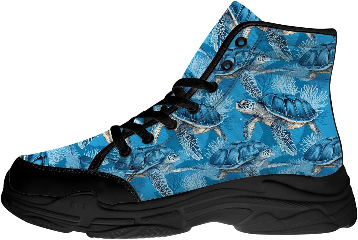 Кроссовки Quorax Turtle для женщин и мужчин, высокие, на шнуровке, текстильные, забавный подарок для нее и для него, черный
Кроссовки Quorax Turtle для женщин и мужчин, высокие, на шнуровке, текстильные, забавный подарок для нее и для него, черный