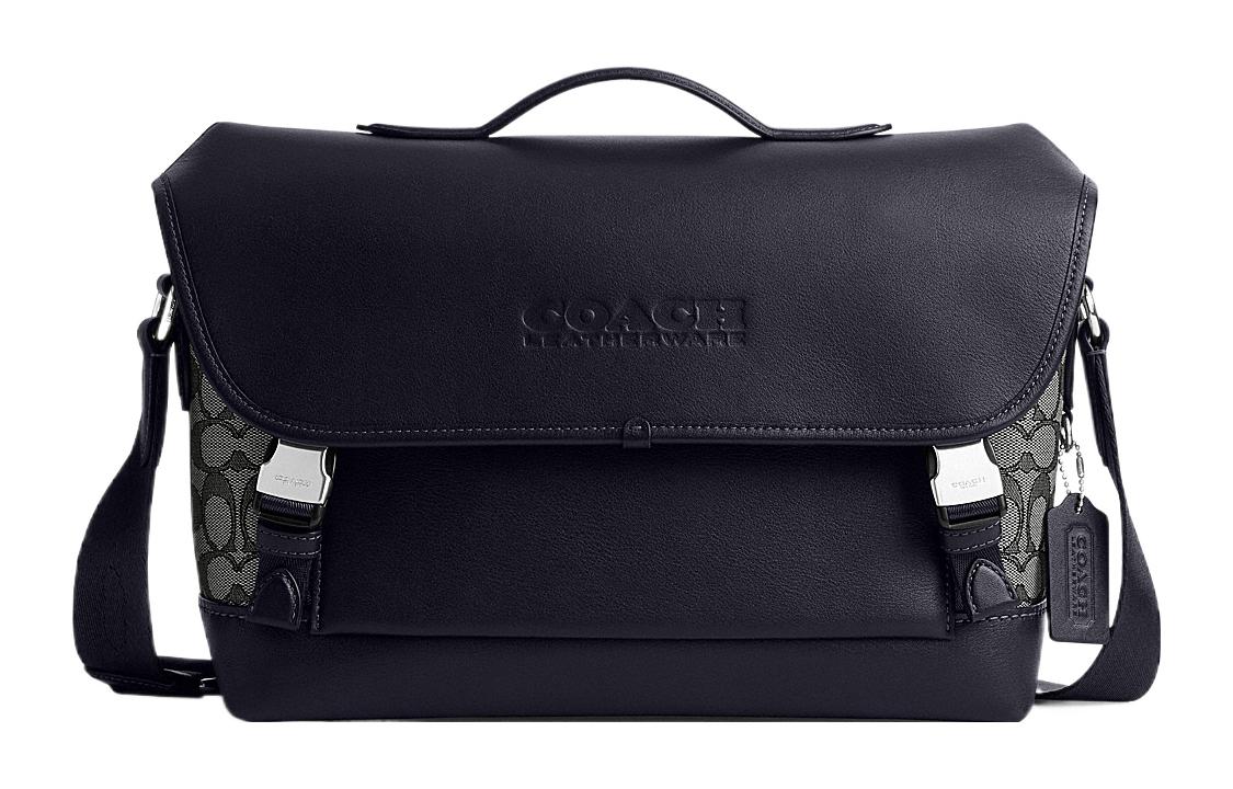 COACH Сумка-мессенджер из жаккарда с кожаными вставками
COACH Сумка-мессенджер из жаккарда с кожаными вставками