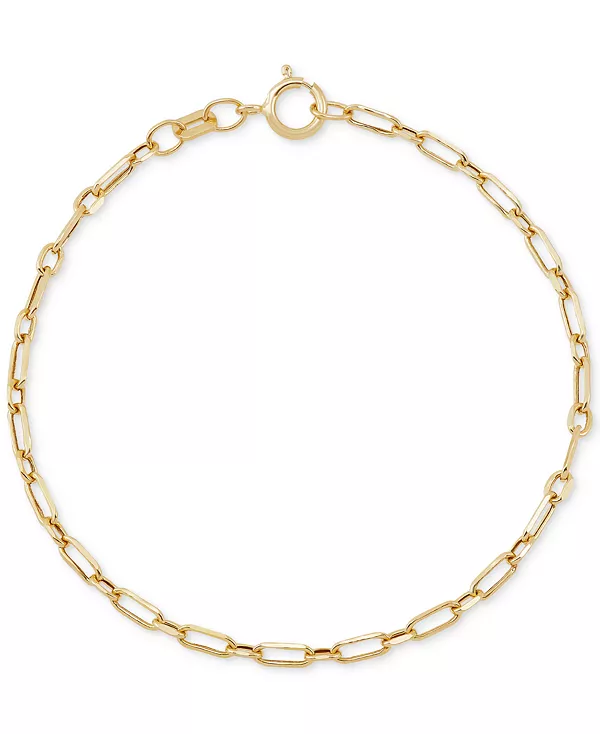 Детский браслет-цепочка в виде скрепок из 14-каратного золота Macy'S, gold
Детский браслет-цепочка в виде скрепок из 14-каратного золота Macy'S, gold