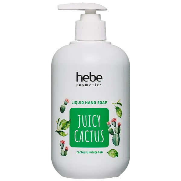 Жидкое мыло для рук, 500 мл Hebe Cosmetics Juicy cactus cactus&white tea
Жидкое мыло для рук, 500 мл Hebe Cosmetics Juicy cactus cactus&white tea