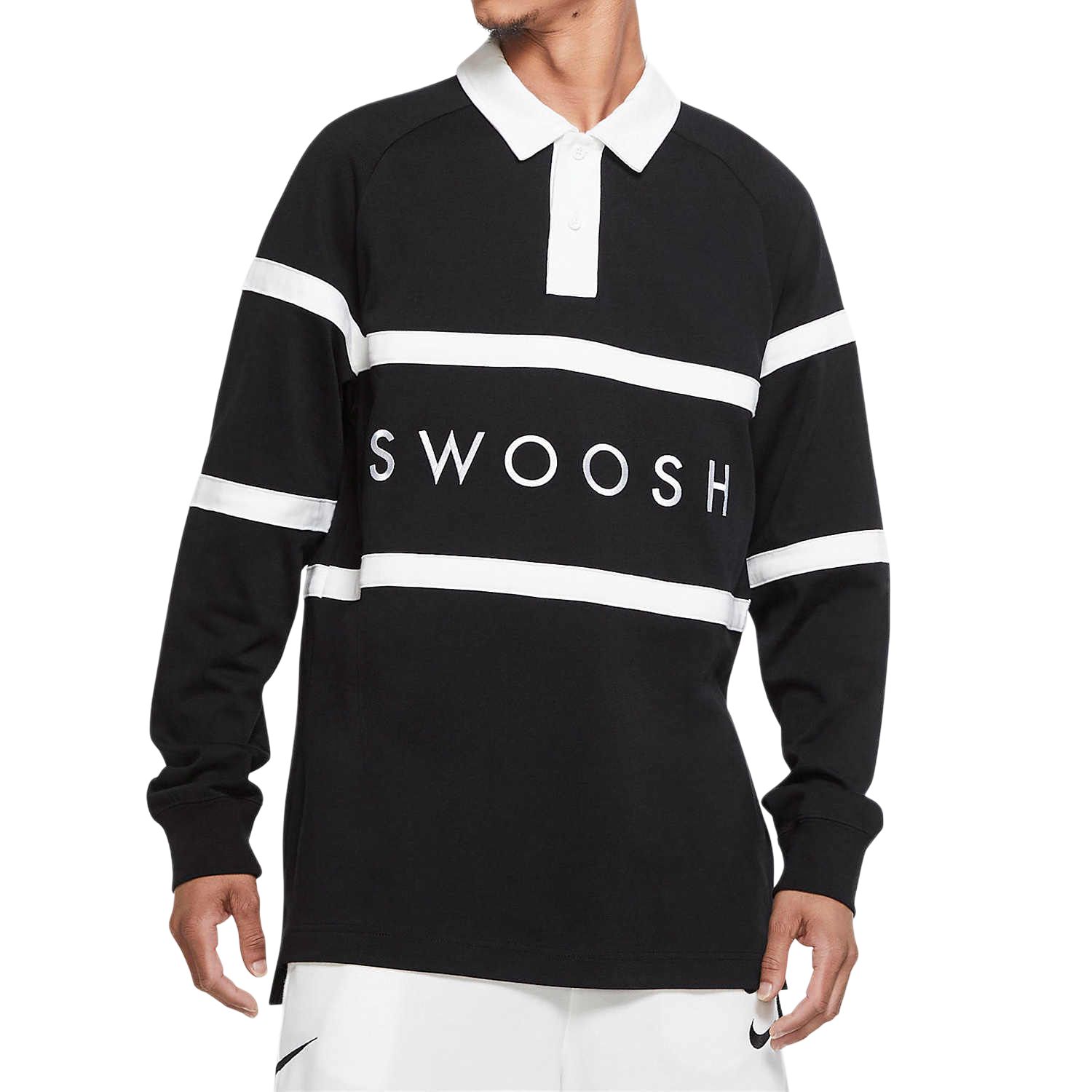 Nike Свитшот Swoosh мужской черный/белый
Nike Свитшот Swoosh мужской черный/белый