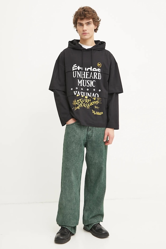 Хлопковая толстовка Études Studio, черный
Хлопковая толстовка Études Studio, черный