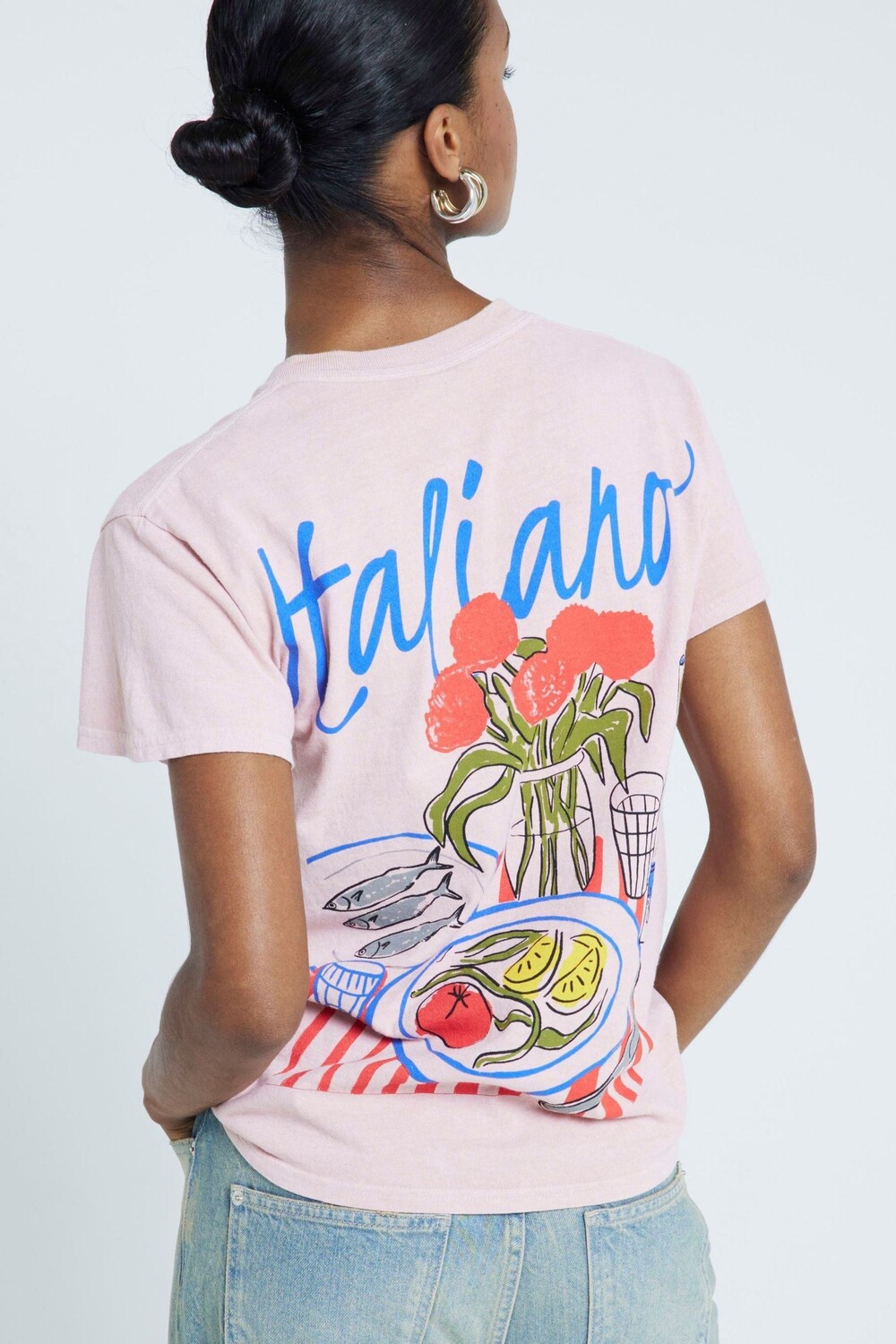 Футболка бойфренда из 100% хлопка с итальянским принтом на спине River Island, розовый
Футболка бойфренда из 100% хлопка с итальянским принтом на спине River Island, розовый