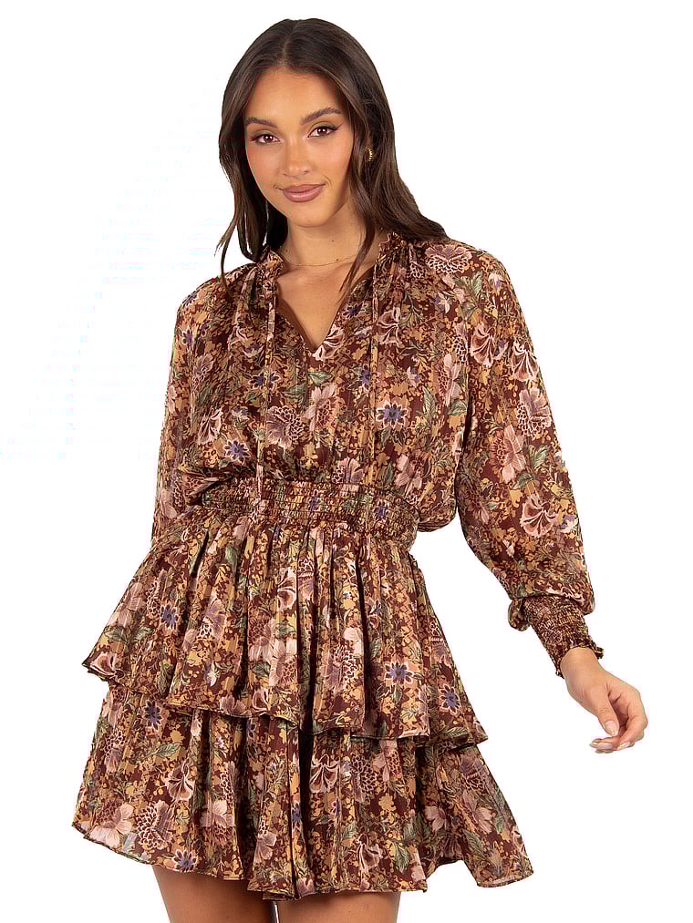 Мини-Платье Alby с длинными рукавами Petal & Pup, коричневый
Мини-Платье Alby с длинными рукавами Petal & Pup, коричневый
