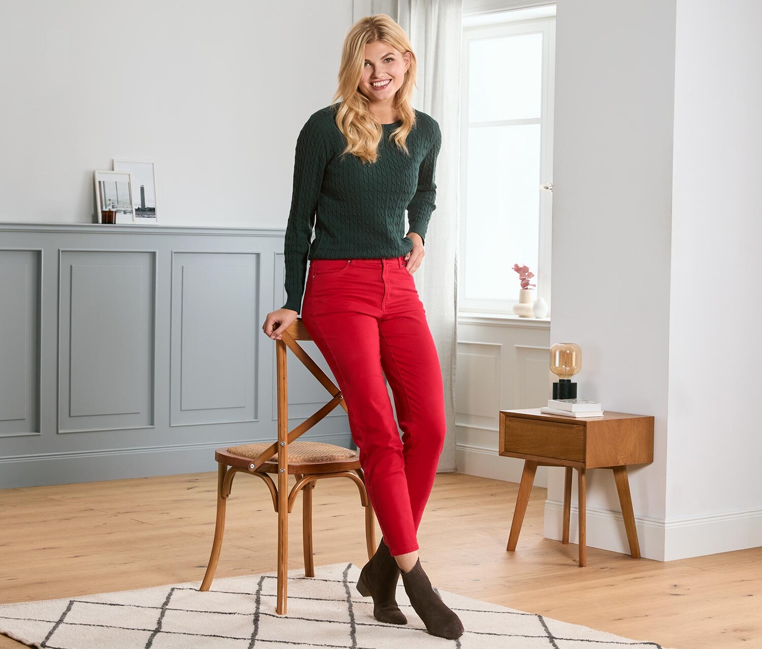 Брюки из твила Tchibo, красный
Брюки из твила Tchibo, красный