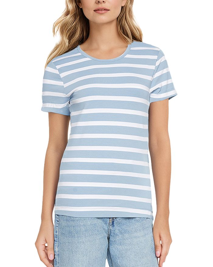 Хлопковая футболка с коротким рукавом и круглым вырезом Three Dots, синий
Хлопковая футболка с коротким рукавом и круглым вырезом Three Dots, синий