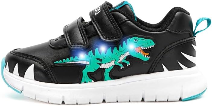 Детские светящиеся кроссовки с мультяшными динозаврами для мальчиков и девочек, спортивные кроссовки для малышей Exdino, черный
Детские светящиеся кроссовки с мультяшными динозаврами для мальчиков и девочек, спортивные кроссовки для малышей Exdino, черный