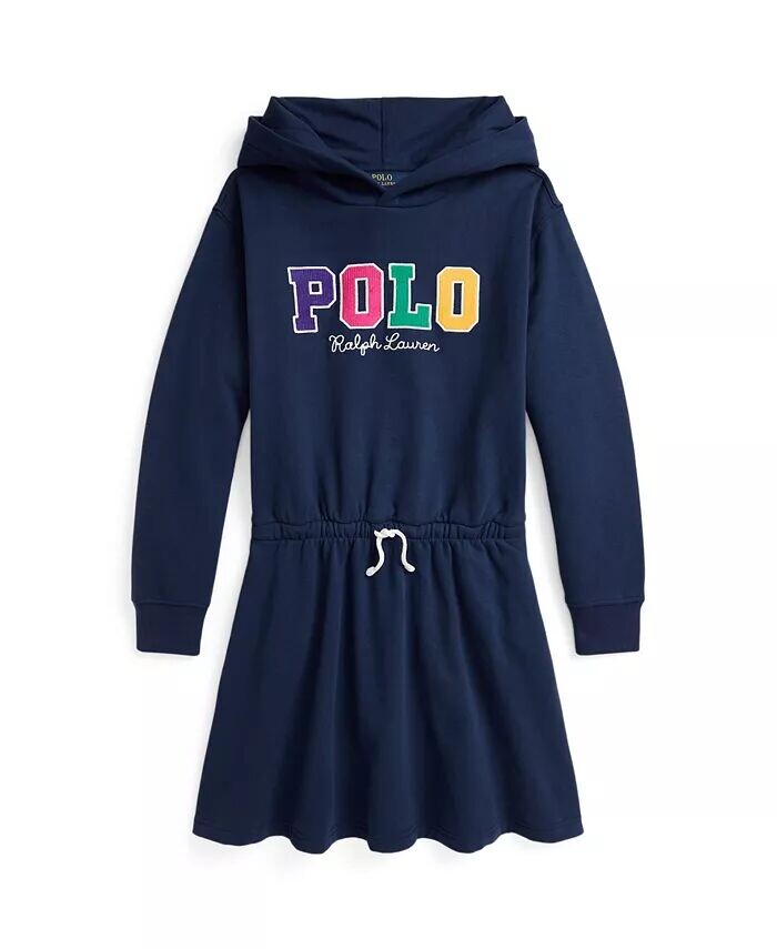 Вельветовое флисовое платье с капюшоном для больших девочек Polo Ralph Lauren, синий
Вельветовое флисовое платье с капюшоном для больших девочек Polo Ralph Lauren, синий
