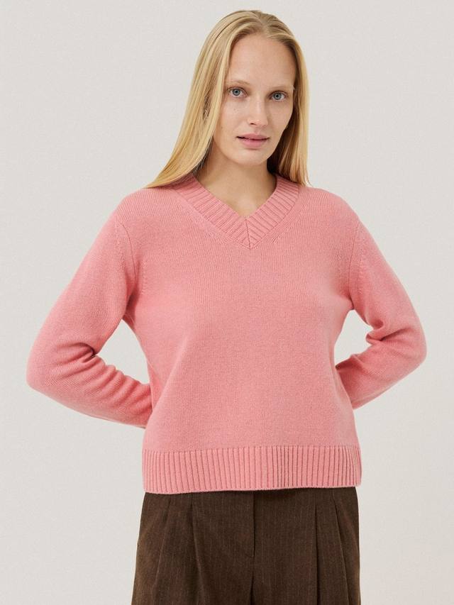 Джемпер с v-образным вырезом из богатой шерсти Jigsaw, розовый
Джемпер с v-образным вырезом из богатой шерсти Jigsaw, розовый