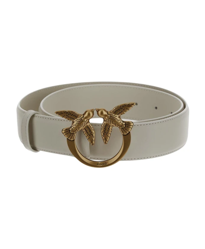 Кожаный ремень в стиле Pinko, белый
Кожаный ремень в стиле Pinko, белый