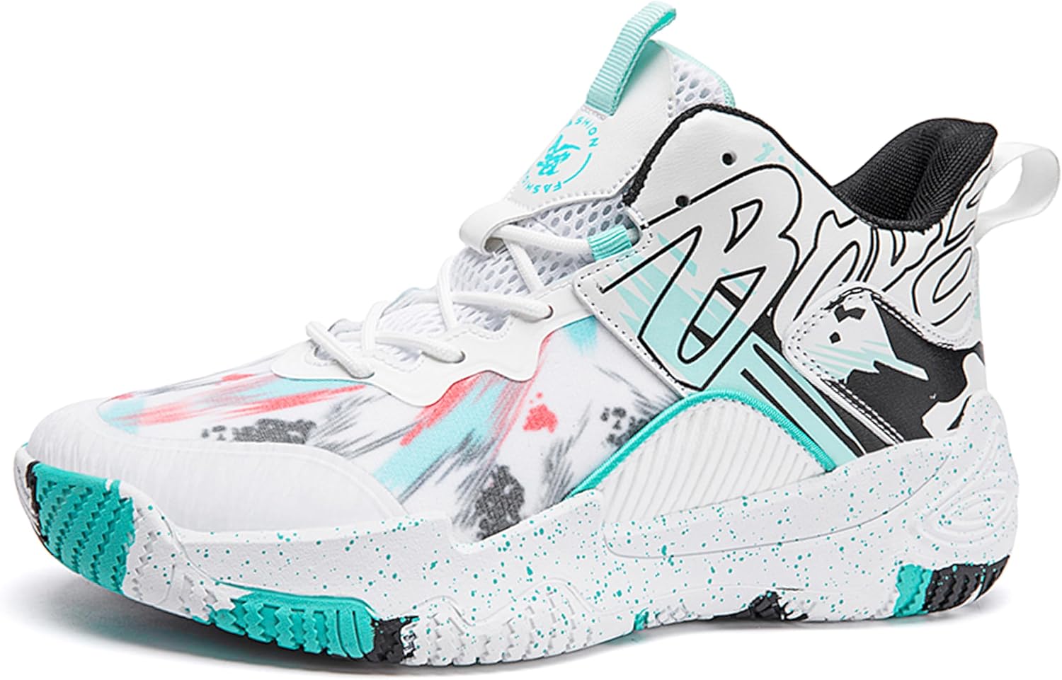 Мужские баскетбольные кроссовки с противоскользящей и износостойкой подошвой, беговые кроссовки с граффити-дизайном, модная спортивная обувь Bemygreenbag, зеленый
Мужские баскетбольные кроссовки с противоскользящей и износостойкой подошвой, беговые кроссовки с граффити-дизайном, модная спортивная обувь Bemygreenbag, зеленый