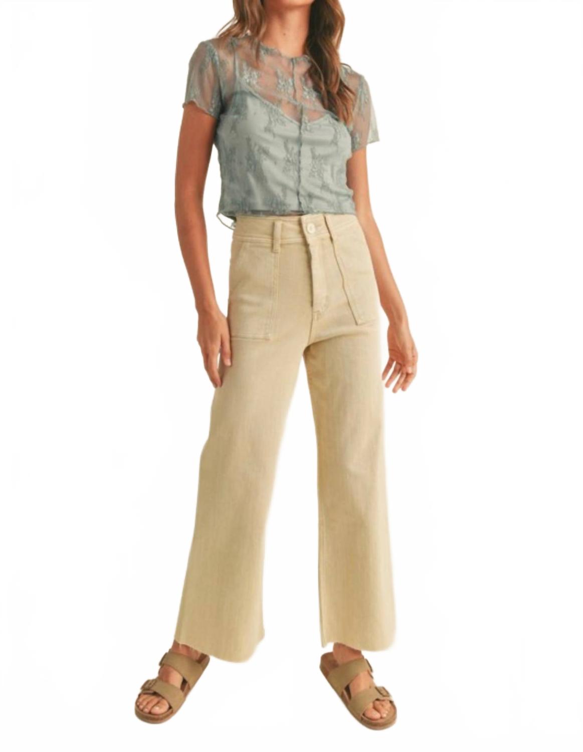 Хлопковые брюки с эффектом стрейч в кремовом цвете MIOU MUSE
Хлопковые брюки с эффектом стрейч в кремовом цвете MIOU MUSE