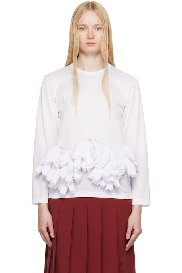 Полиэстеровая футболка с сетчатой спинкой на булавках Comme Des Garçons Comme Des Garçons, белый
Полиэстеровая футболка с сетчатой спинкой на булавках Comme Des Garçons Comme Des Garçons, белый