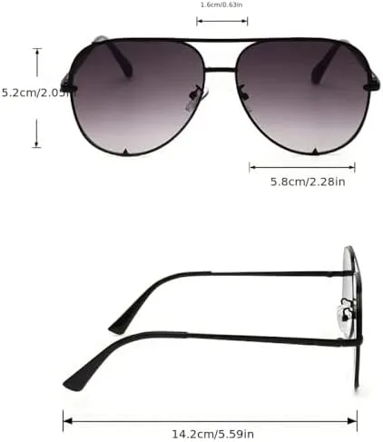 Модные солнцезащитные очки для женщин и мужчин, с градиентными линзами, металлической оправой, для пляжа, вождения, защита от УФ-излучения UV400 MTZJH, Grey Pink
Модные солнцезащитные очки для женщин и мужчин, с градиентными линзами, металлической оправой, для пляжа, вождения, защита от УФ-излучения UV400 MTZJH, Grey Pink